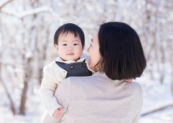 Boston winter baby photoshoot