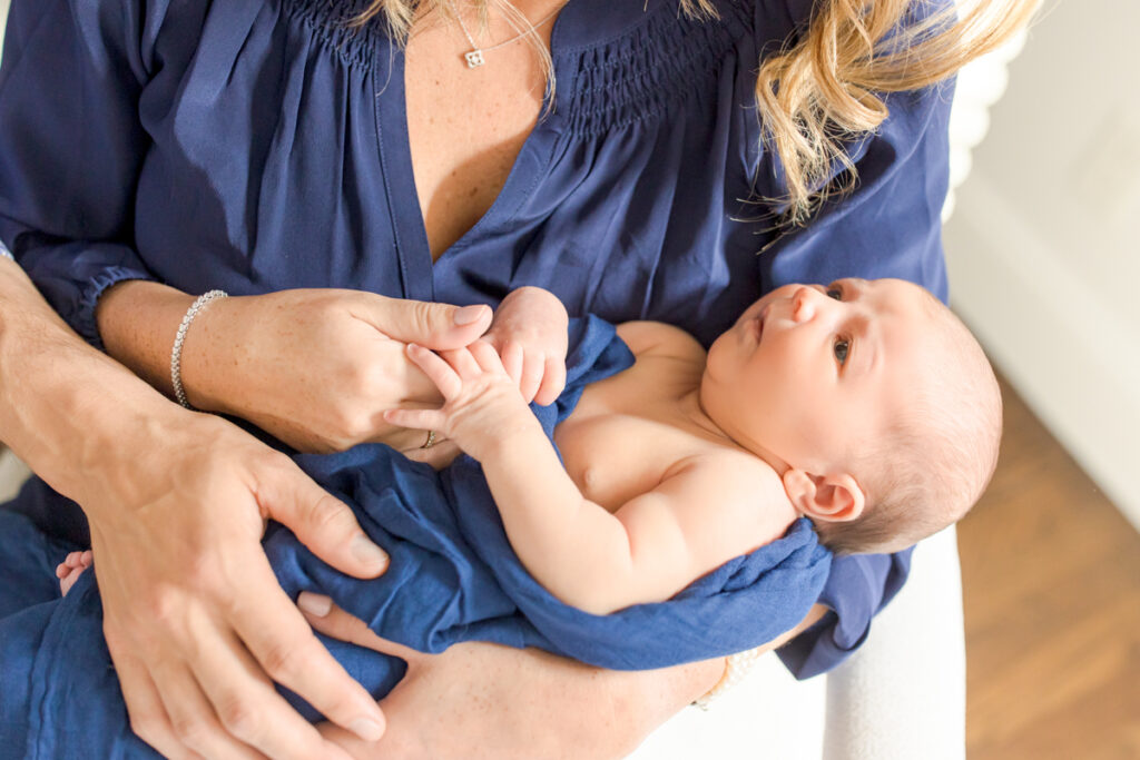 winter baby photo session in Boston